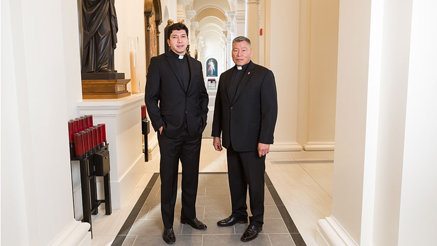 Deacons David Miller and Noe Ramirez de Paz