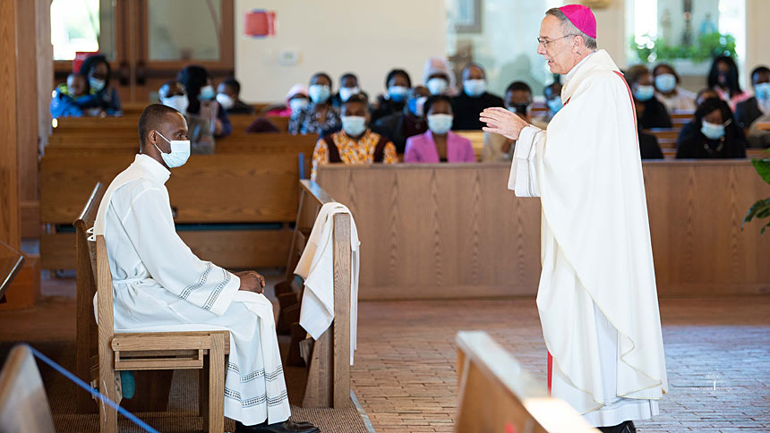 Bishop ordains CICM brother