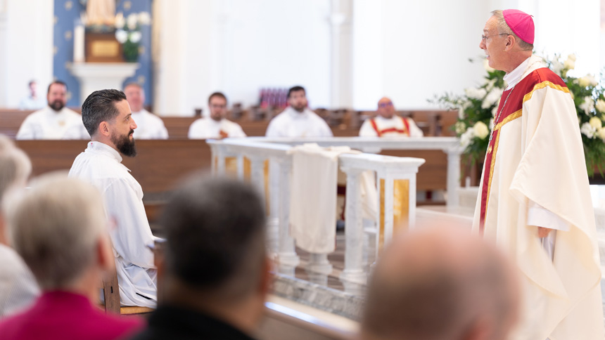 Nicolas Rapkoch is ordained a transitional deacon