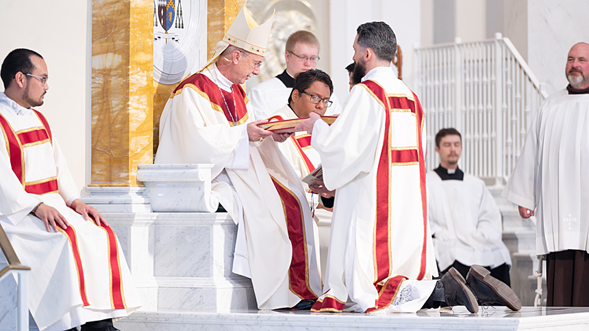 Nicolas Rapkoch is ordained a transitional deacon