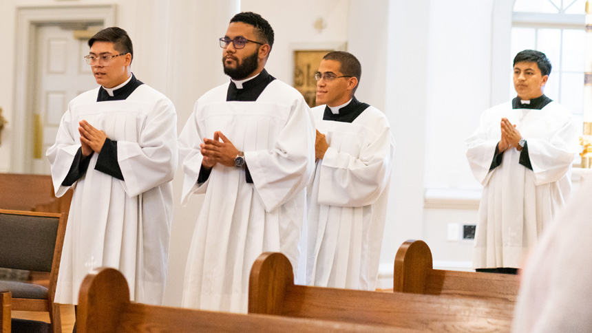 Seminarians close out summer, celebrate special Mass