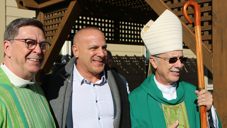 Garden and additional columbarium blessed at St. Francis of Assisi