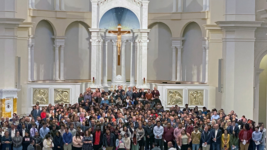 Rite of Election brings future Catholics to the Cathedral