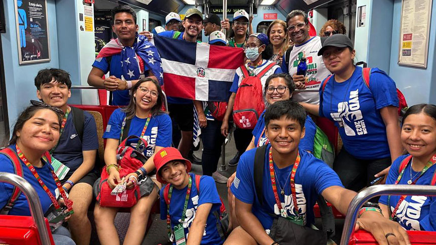 One hundred from diocese join 28,600+ from the U.S. at World Youth Day