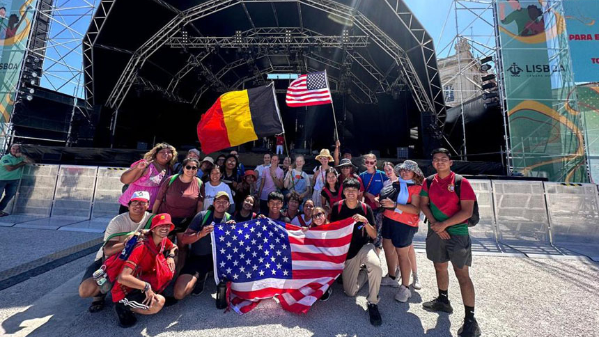 One hundred from diocese join 28,600+ from the U.S. at World Youth Day