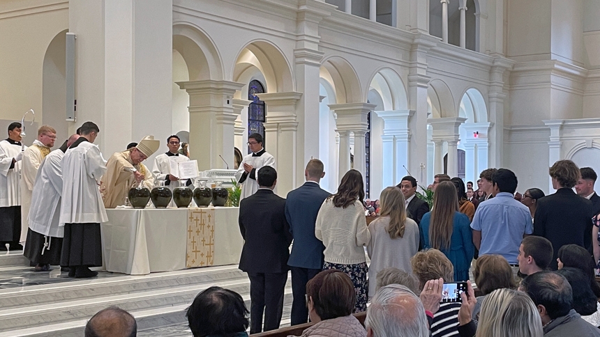 Chrism Mass draws Catholics from each deanery