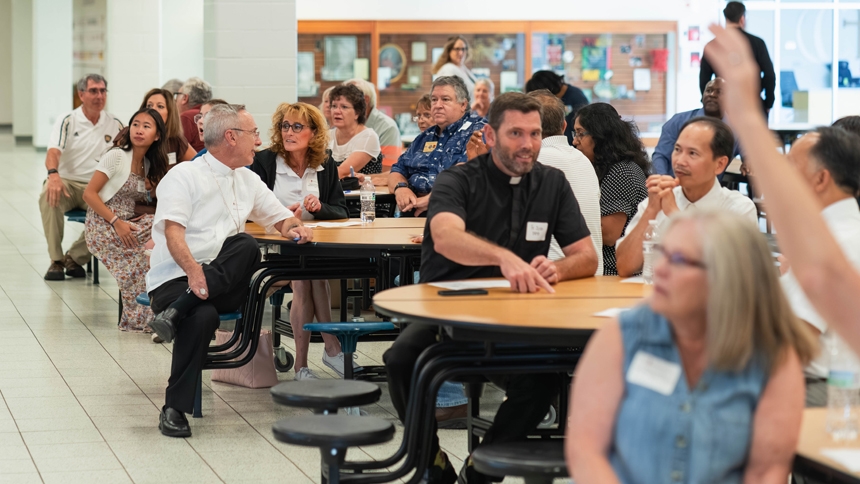 Cardinal Gibbons hosts celebration for parish council members