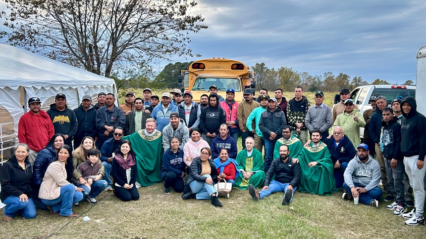 Bishop and cathedral team host Mass for farmworkers